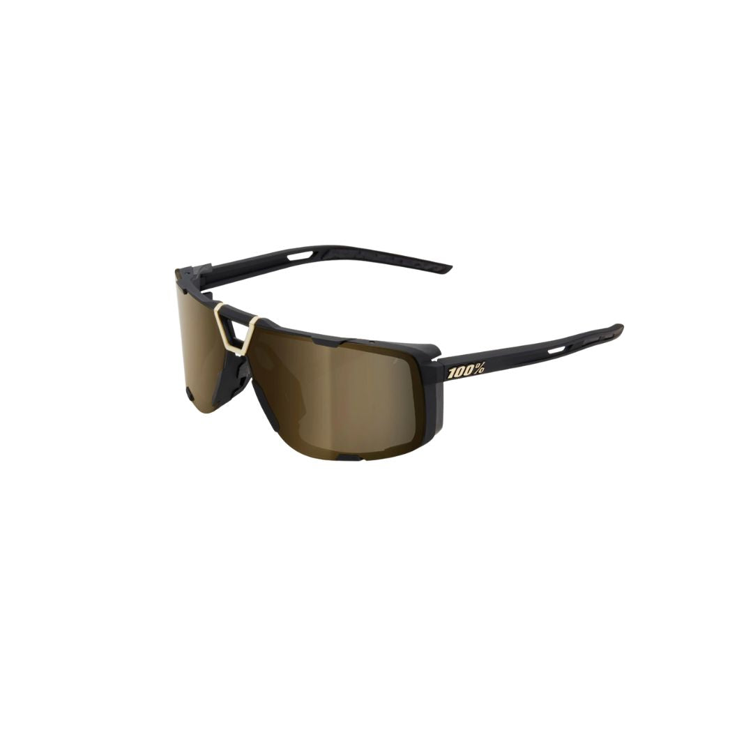 Gafas 100% Eastcraft Soft Tact Negra Lente Soft Dorado Espejo