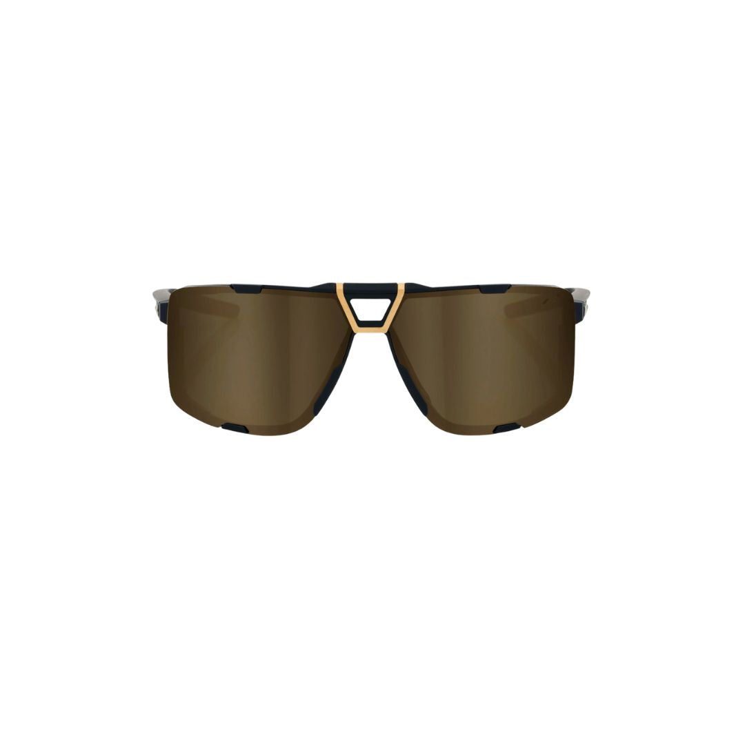 Gafas 100% Eastcraft Soft Tact Negra Lente Soft Dorado Espejo