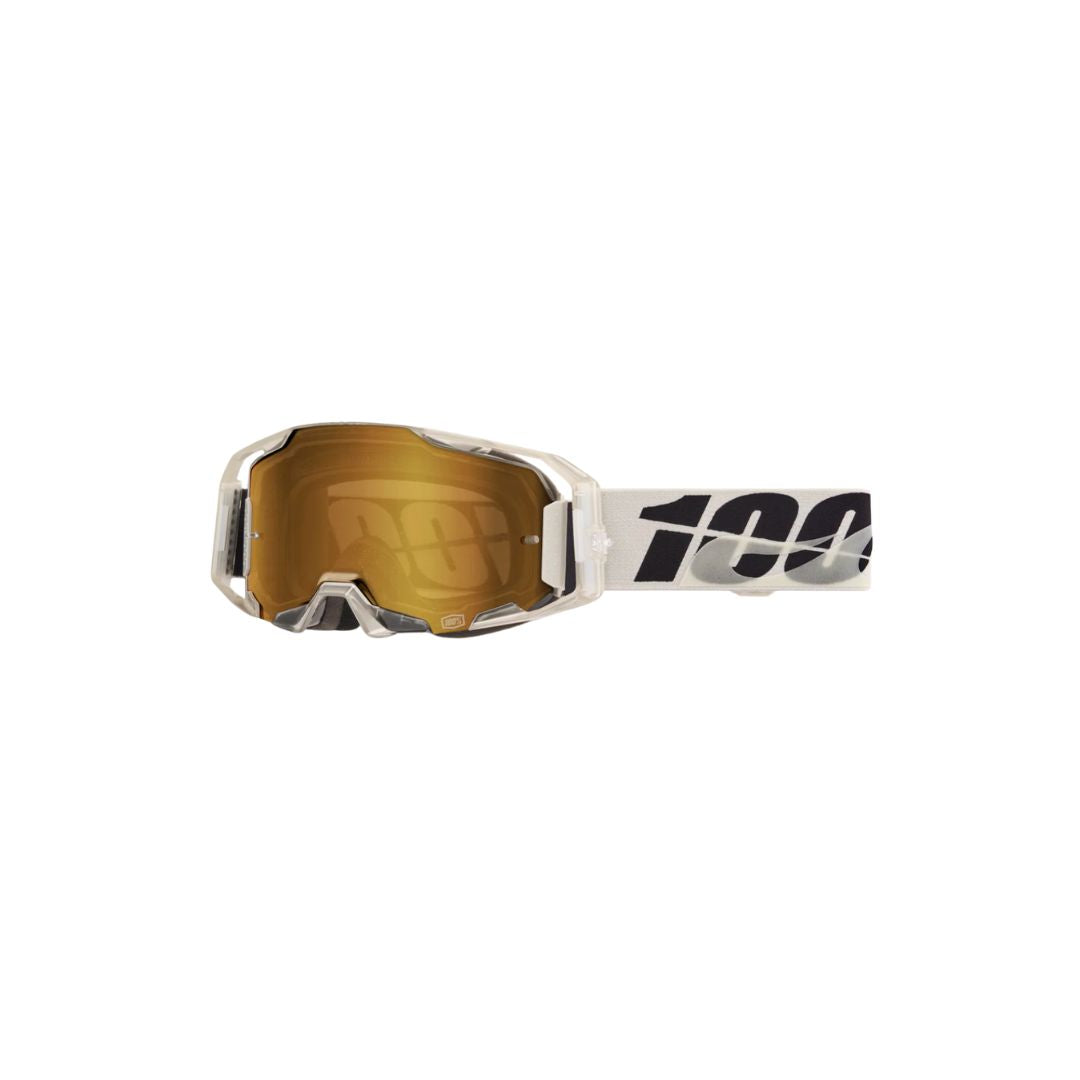 Goggle 100% Armatic Pitch Lente Dorado Espejo