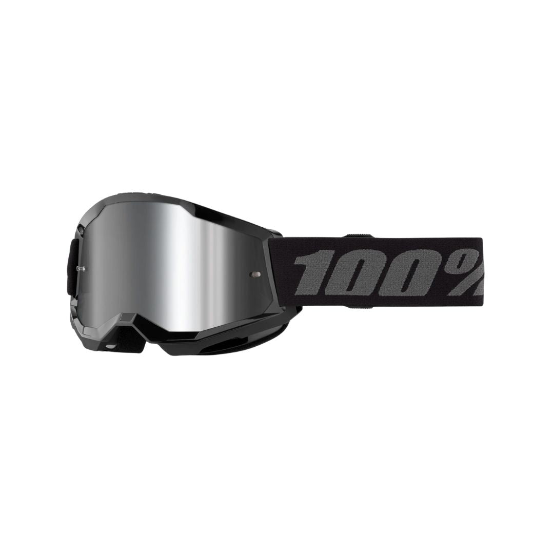 Goggle 100% Strata 2 Negro Lente Silver