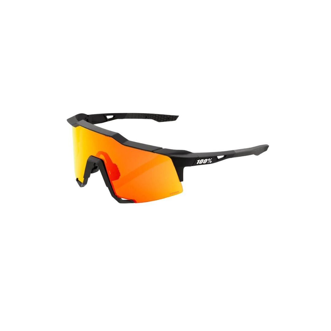 GAFAS 100% SPEEDCRAFT SOFT TACT NEGRO LENTE HIPER ROJO ESPEJO