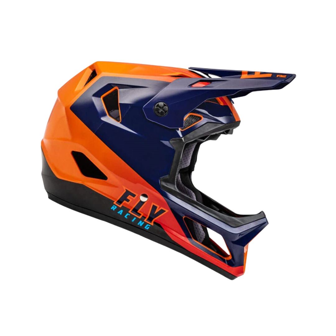Casco Niño BMX Fly Rayce Navy/Naranja/Rojo