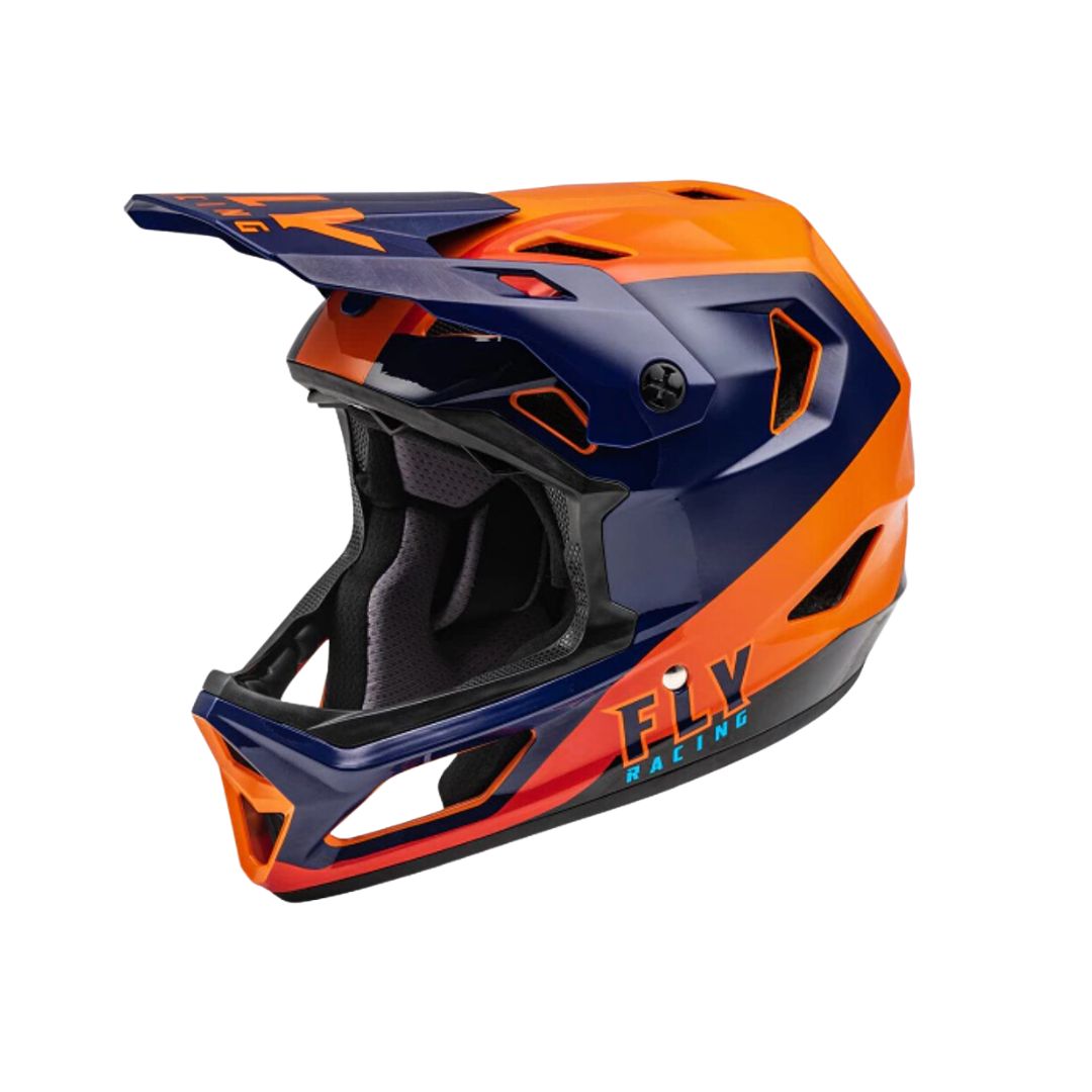 Casco Niño BMX Fly Rayce Navy/Naranja/Rojo