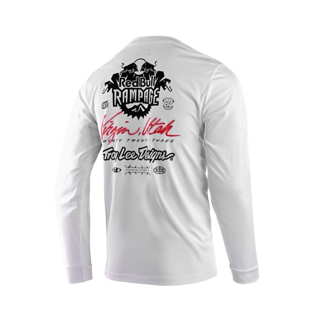 Tld Redbull Rampage Scorched Long Sleeve Tee White
