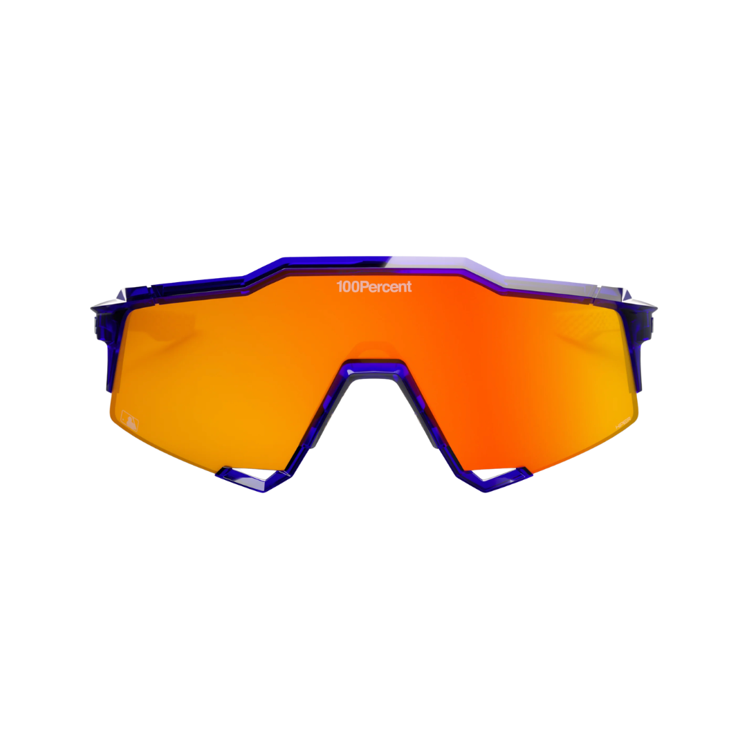 Gafas 100% Speedcraft MLB Authentic Polished Translucent Azul Lente Hiper Rojo Espejo