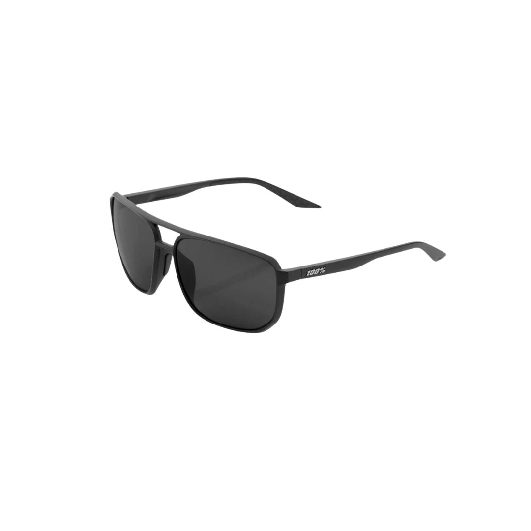 Gafas 100% Konnor Negro Mate Lente Negro Espejo