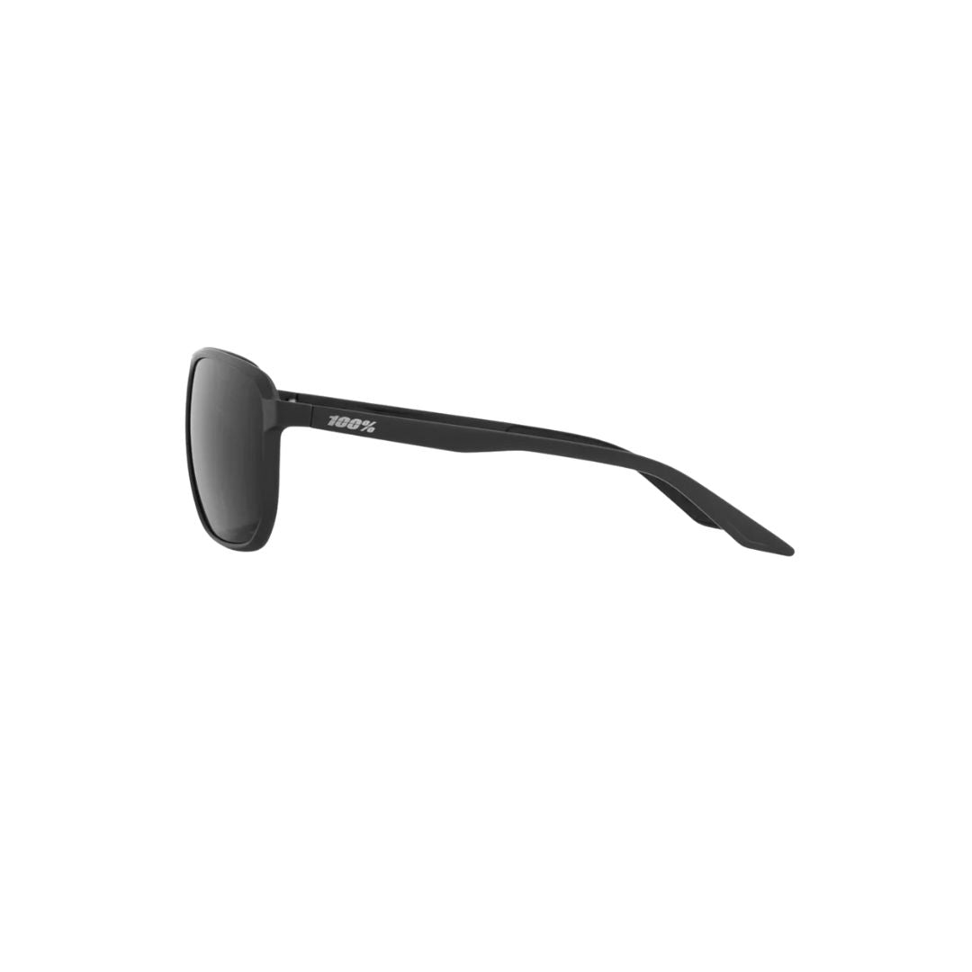 Gafas 100% Konnor Negro Mate Lente Negro Espejo