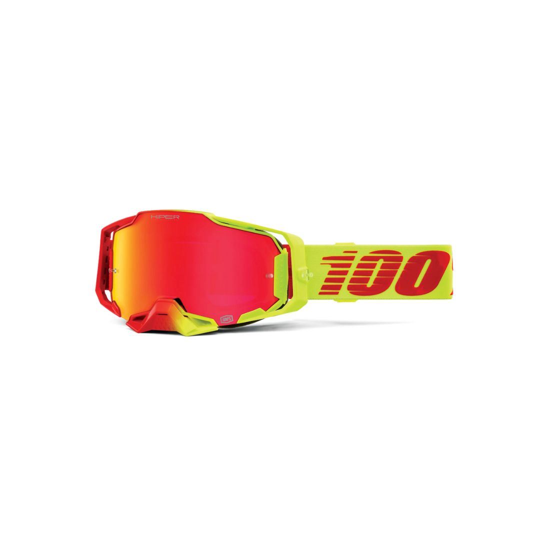 Goggle 100% Armega Solaris Lente Hiper Rojo Espejo