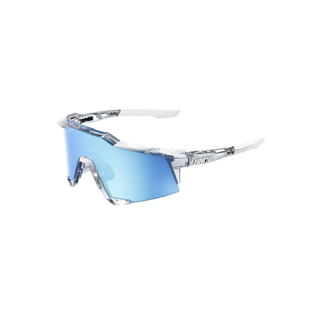 Gafas 100% Speedcraft Gris Traslucido Lente Hiper Azul Espejo