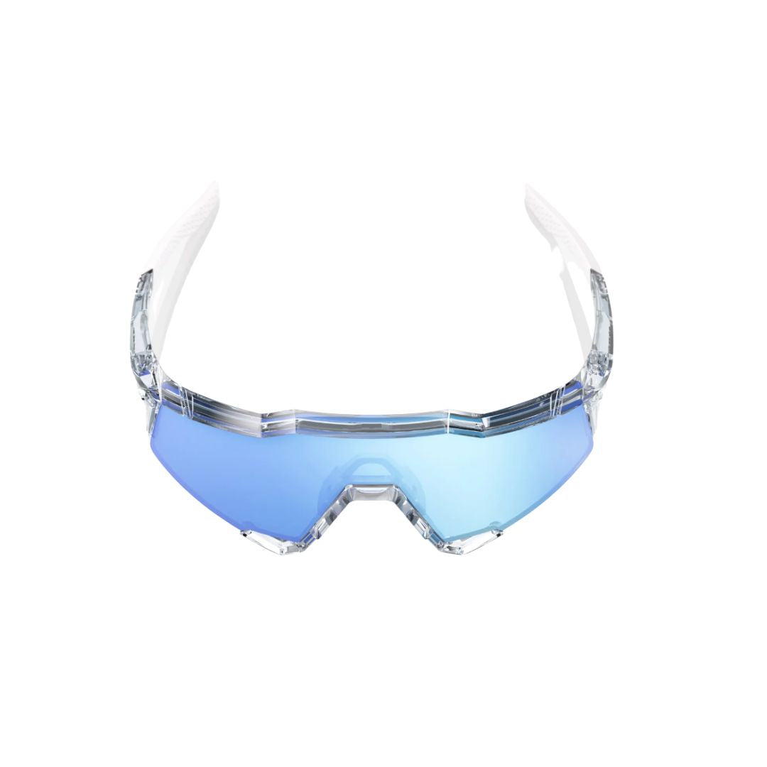 Gafas 100% Speedcraft Gris Traslucido Lente Hiper Azul Espejo