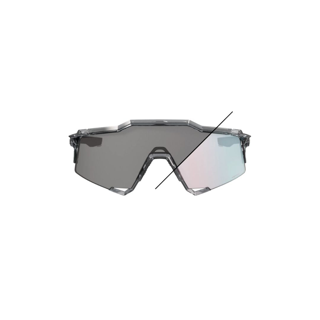 Gafas 100% Speedcraft Gris Polished Traslucido Lente Fotocromatico Dorado Rosa Espejo