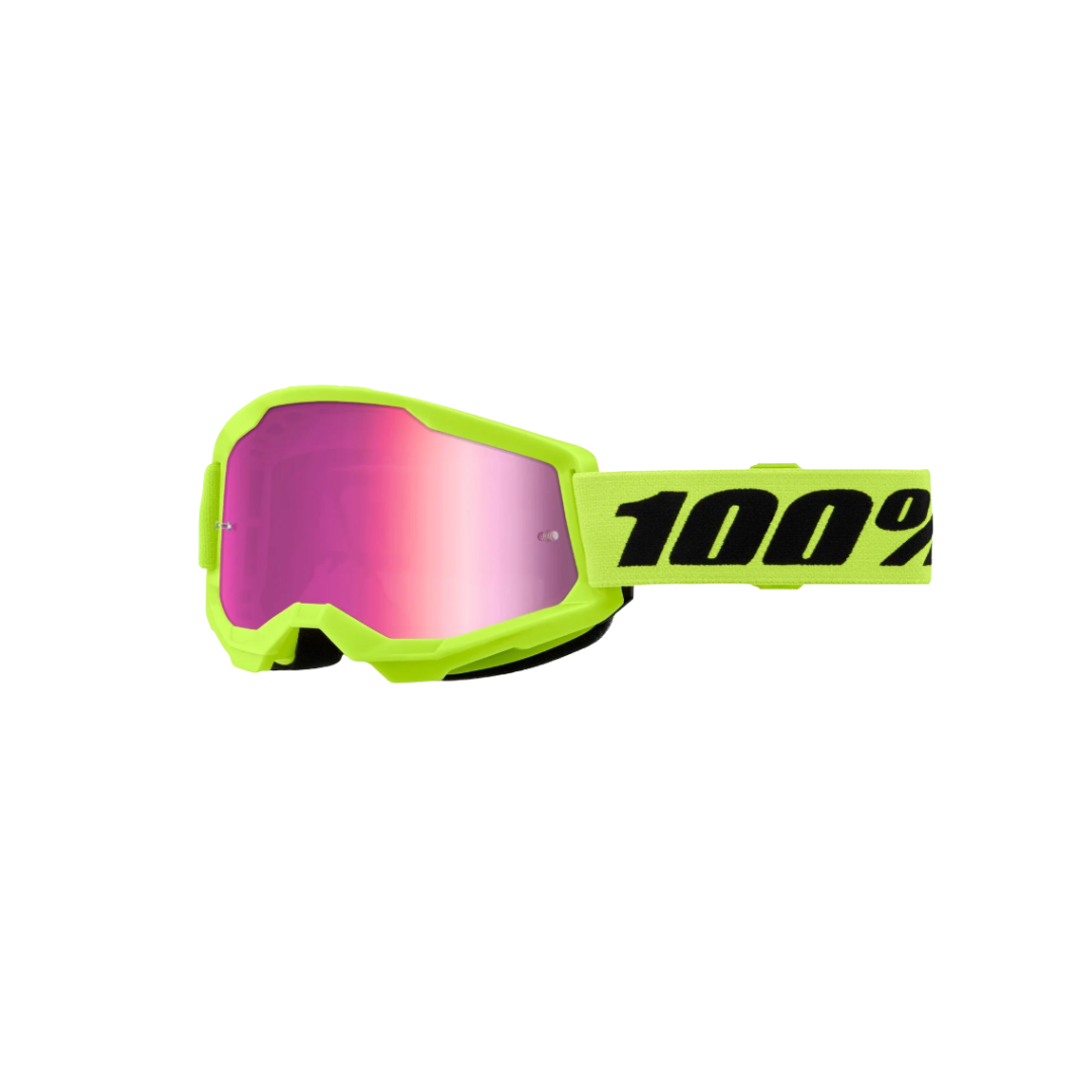 Goggle 100% Strata 2 Amarillo Neon Junior