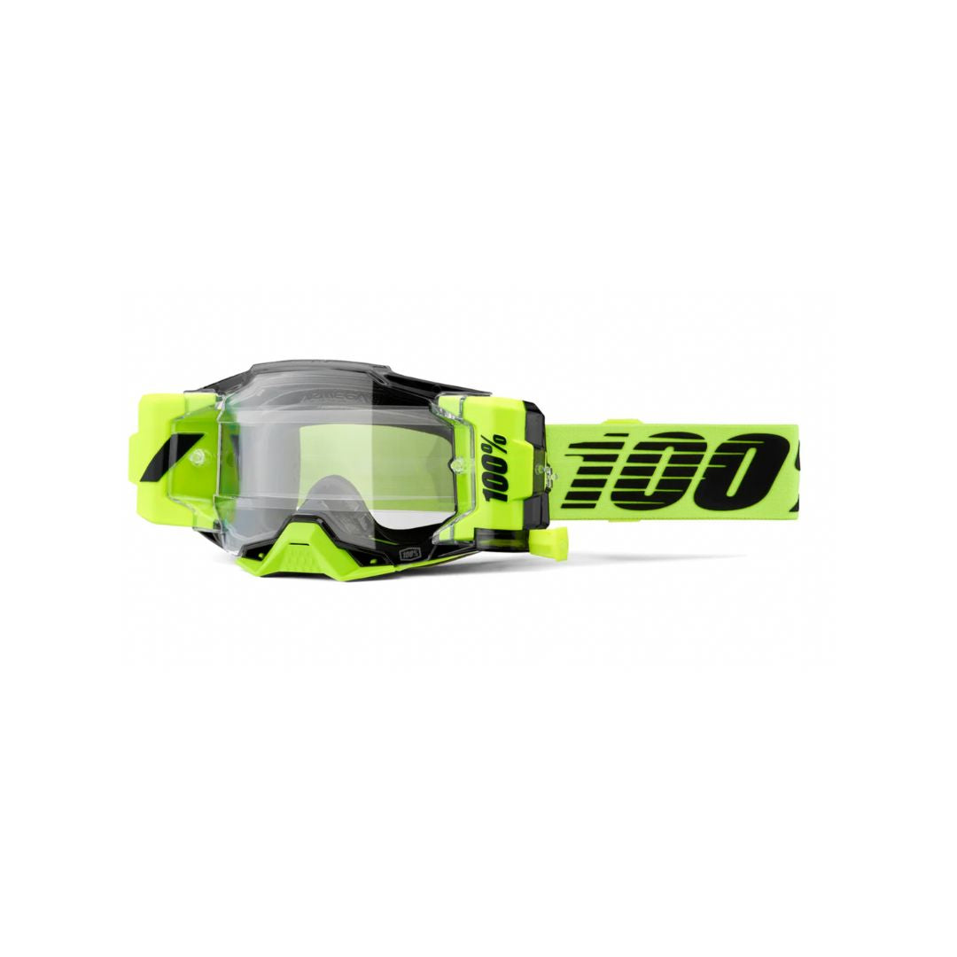 Goggle 100% Armega Forecast Neon Amarillo Lente Clear