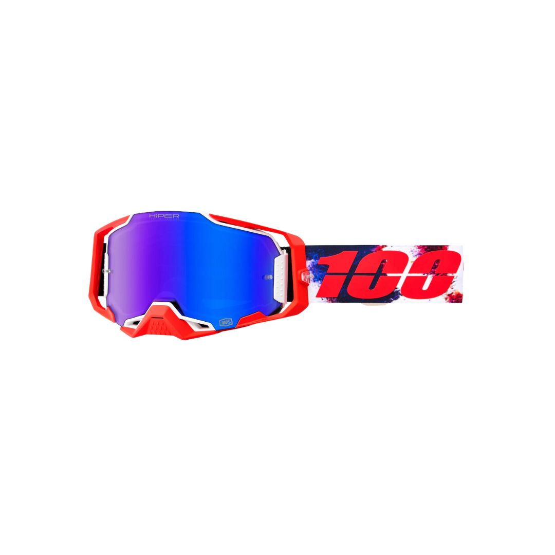 Goggle 100% Armega Morpho Lente Hiper Azul Espejo