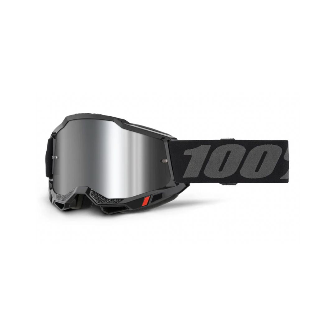 Goggle 100% Accuri 2 Negro Lente Silver Espejo