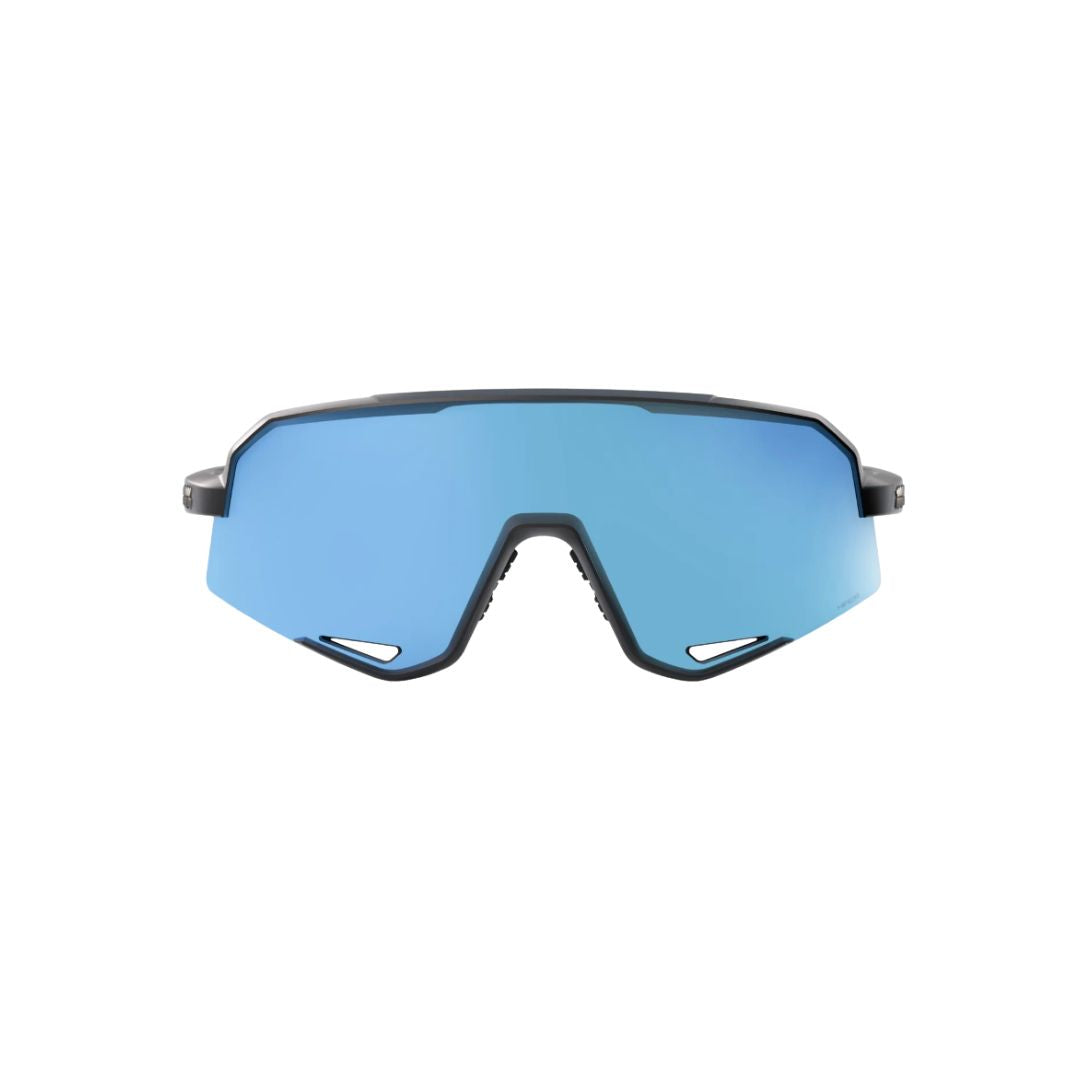 Gafas 100% Slendale Mate Negra Lente Hiper Azul Espejo