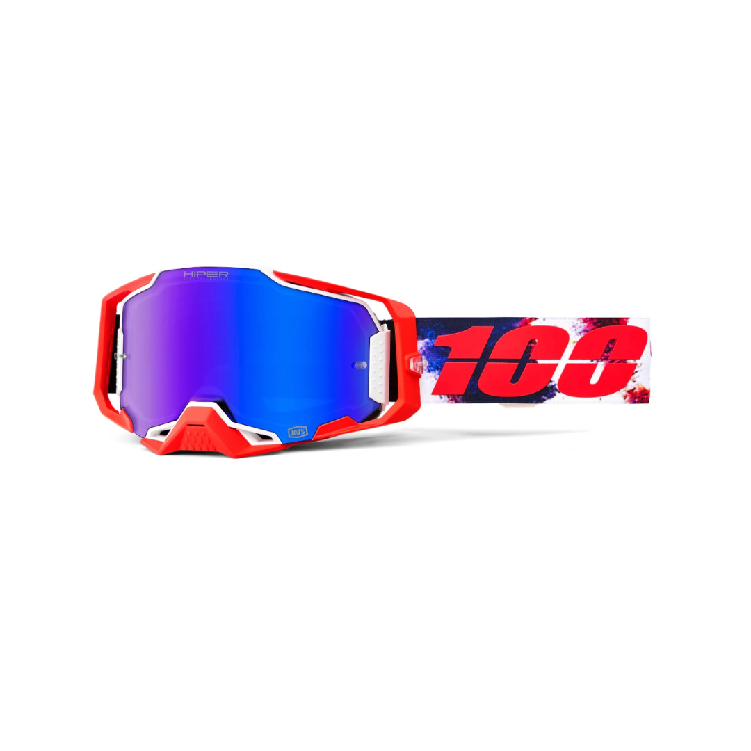 Goggle 100% Armega Morpho Lente Hiper Azul Espejo