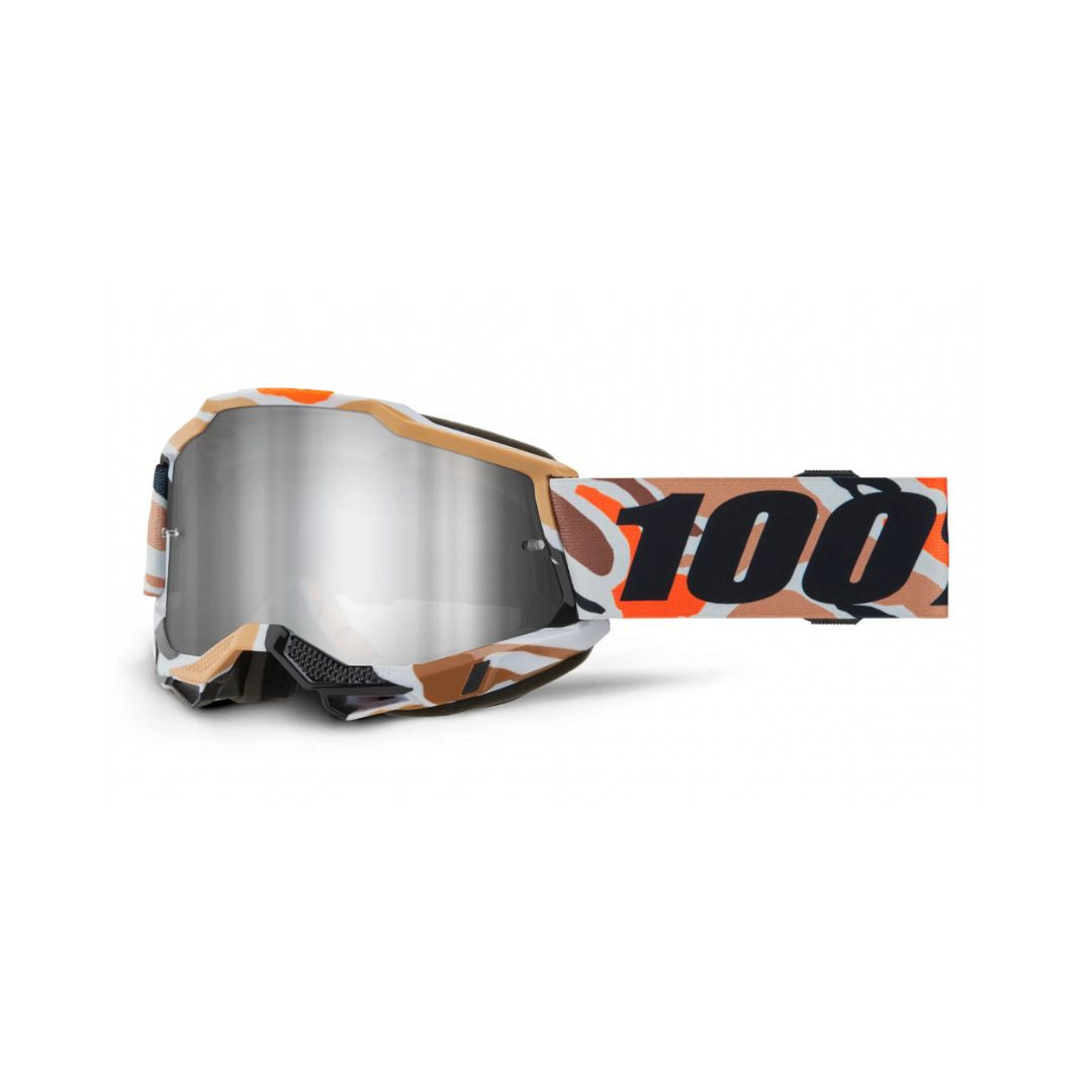 Goggle 100% Accuri 2 Flea Lente Silver Espejo