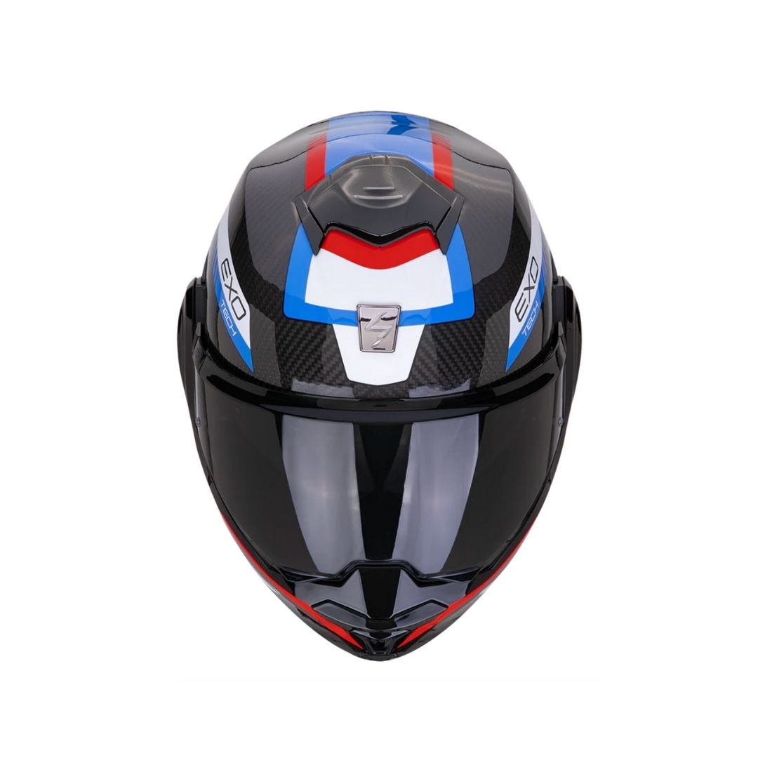Casco Scorpion EXO-Tech Evo Carbon Cossy Negro/Azul/Rojo
